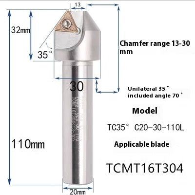 6039 Machining center 15 20 25 30 35 40 45 50 55 60 65 70 75 degree chamfering toolholder TCMT Shandong Denso Pricision Tools Co.,Ltd.